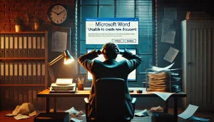 Read more about the article Troubleshooting: Microsoft Word Unable to Create New Document