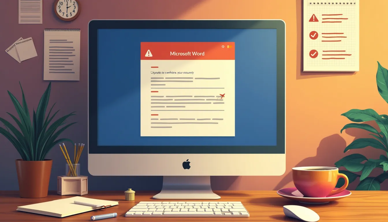 Microsoft Word Error Messages Troubleshooting