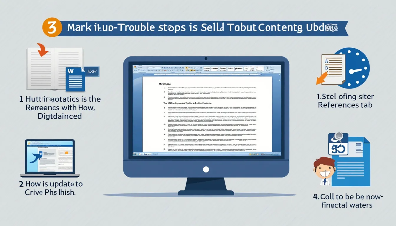 fix Microsoft Word not updating table of contents