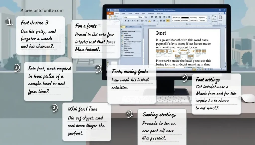 how to fix Microsoft Word font issues