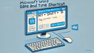 Read more about the article Essential Microsoft Word Date and Time Shortcuts You Need to Know