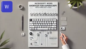 Read more about the article Microsoft Word Shortcut For Superscript: Quick and Easy Guide