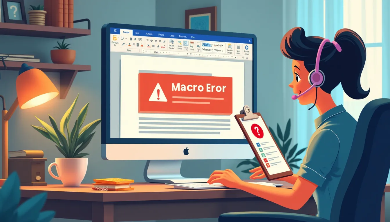 resolve Microsoft Word macro issues