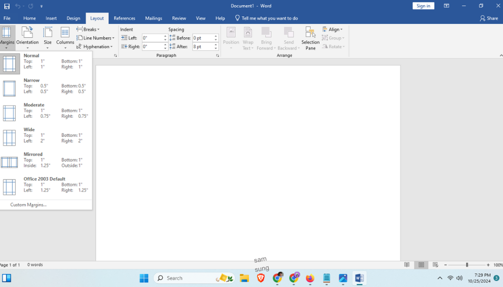Fixing Document Layout Problems in Ms word