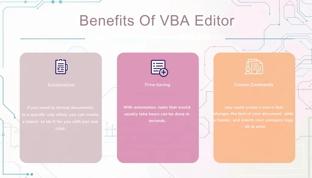 Why Use the VBA Editor in MS Word