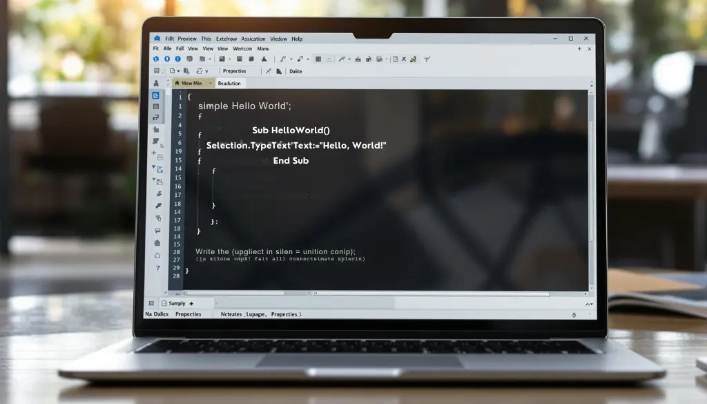 Writing Your First Macro in the VBA Editor