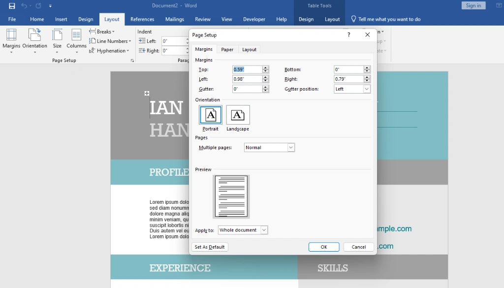 How to Adjust Page Margins in Microsoft Word