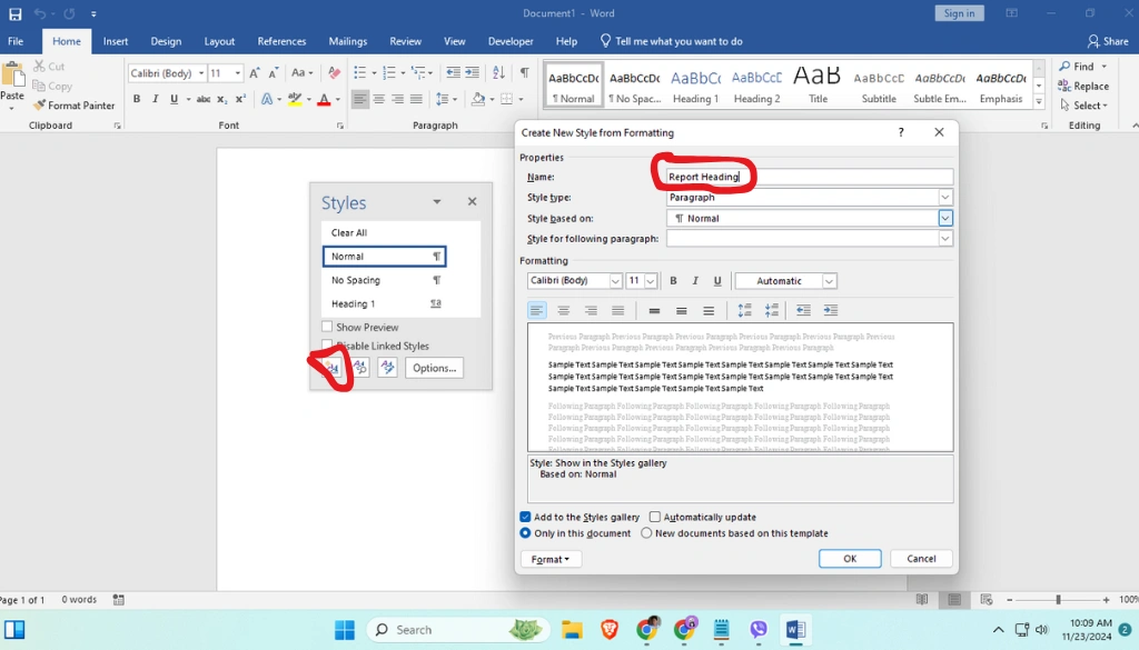 Step-by-Step Guide to Creating Custom Styles in MS Word