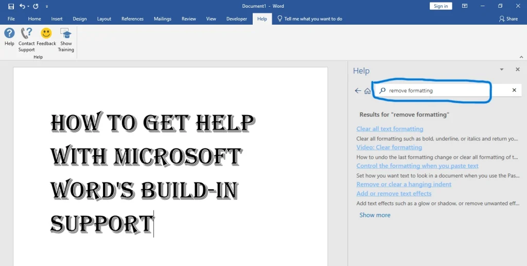 Common Problems Solved by Microsoft Word Help