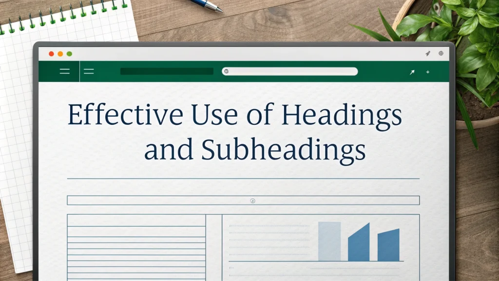 Use of Headings and Subheadings in MS Word