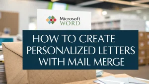 Read more about the article How to Create Personalized Letters with Mail Merge in Word