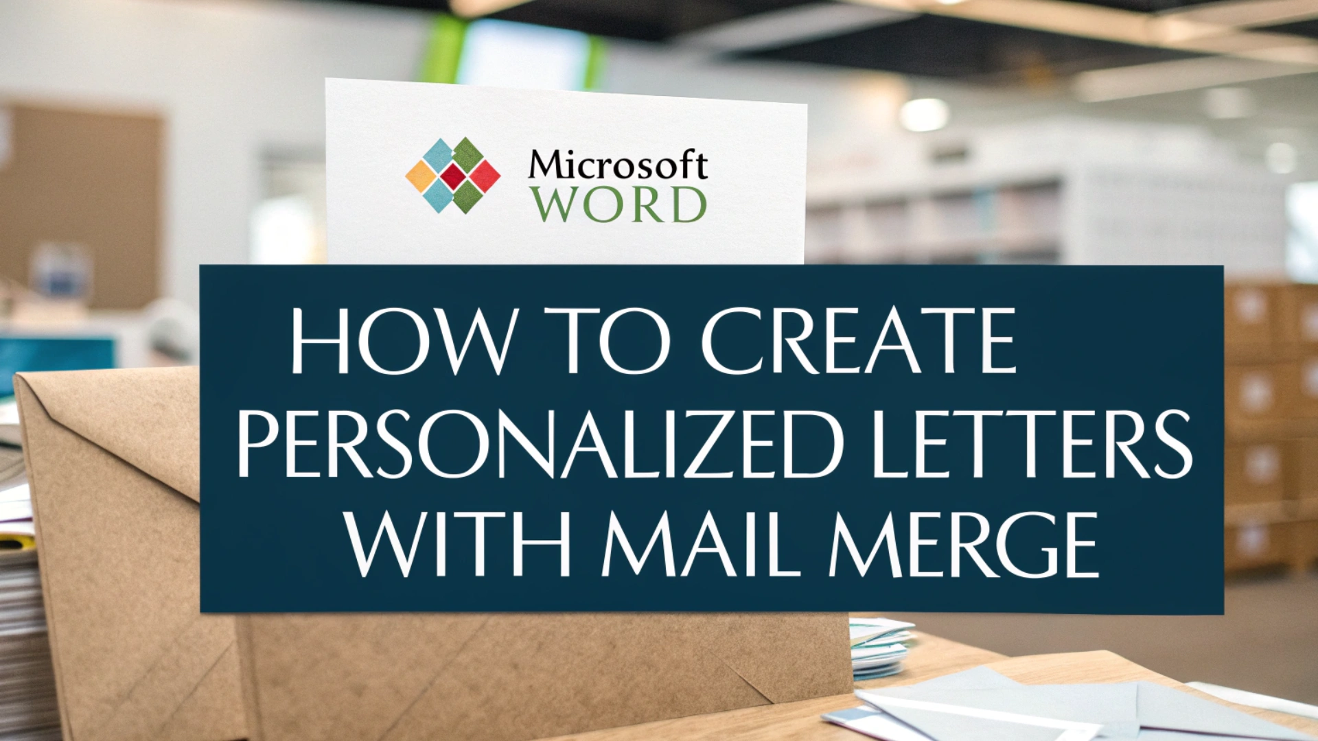 You are currently viewing How to Create Personalized Letters with Mail Merge in Word