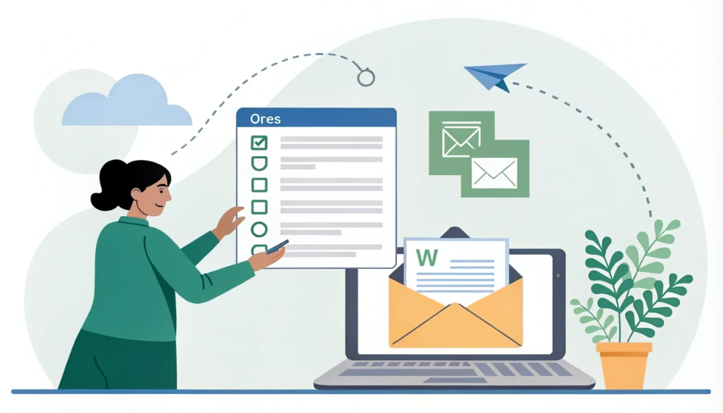 Emailing Documents Directly from Word