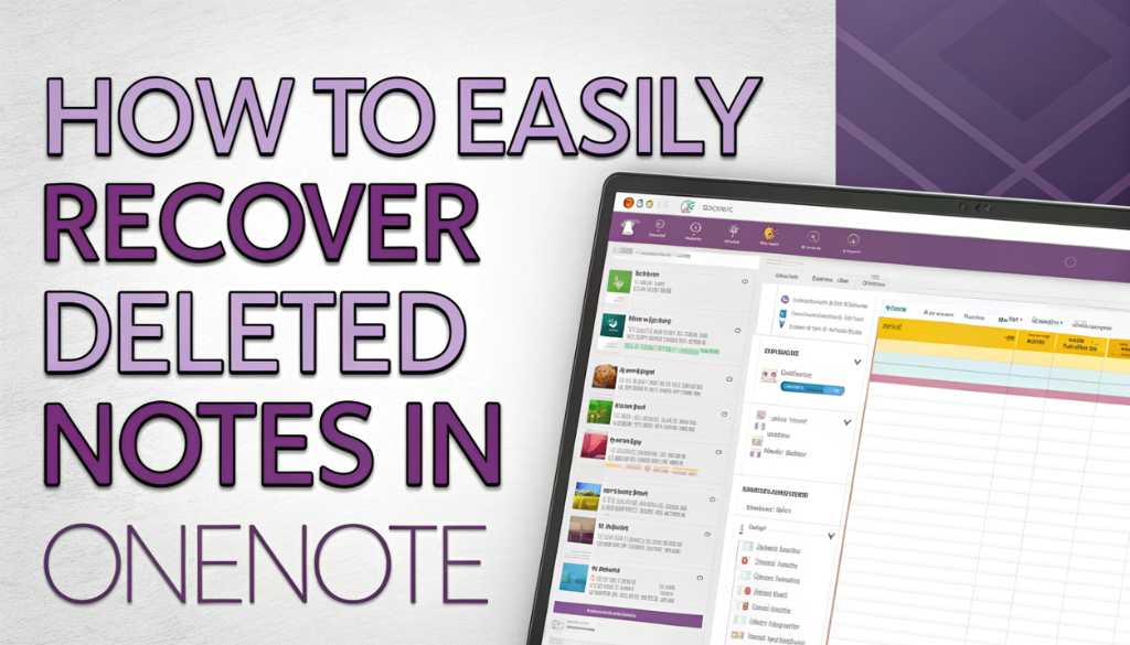 You are currently viewing How to Recover Deleted Notes in OneNote Easily