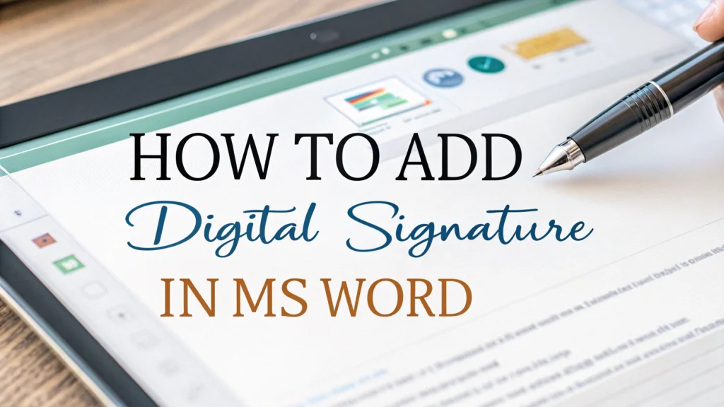 How to Add Digital Signatures in Word Documents