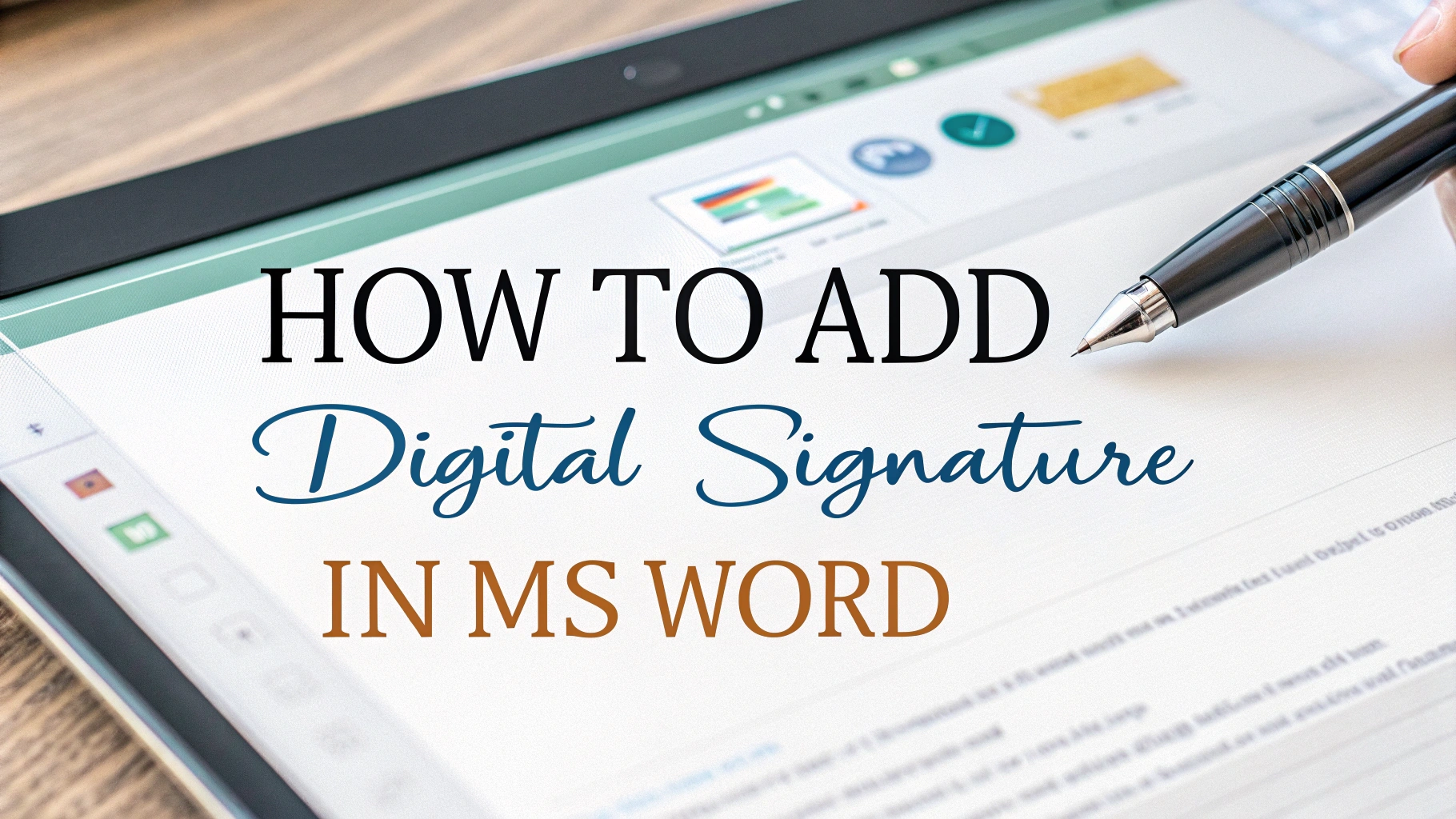 You are currently viewing How to Add Digital Signatures in Word Documents