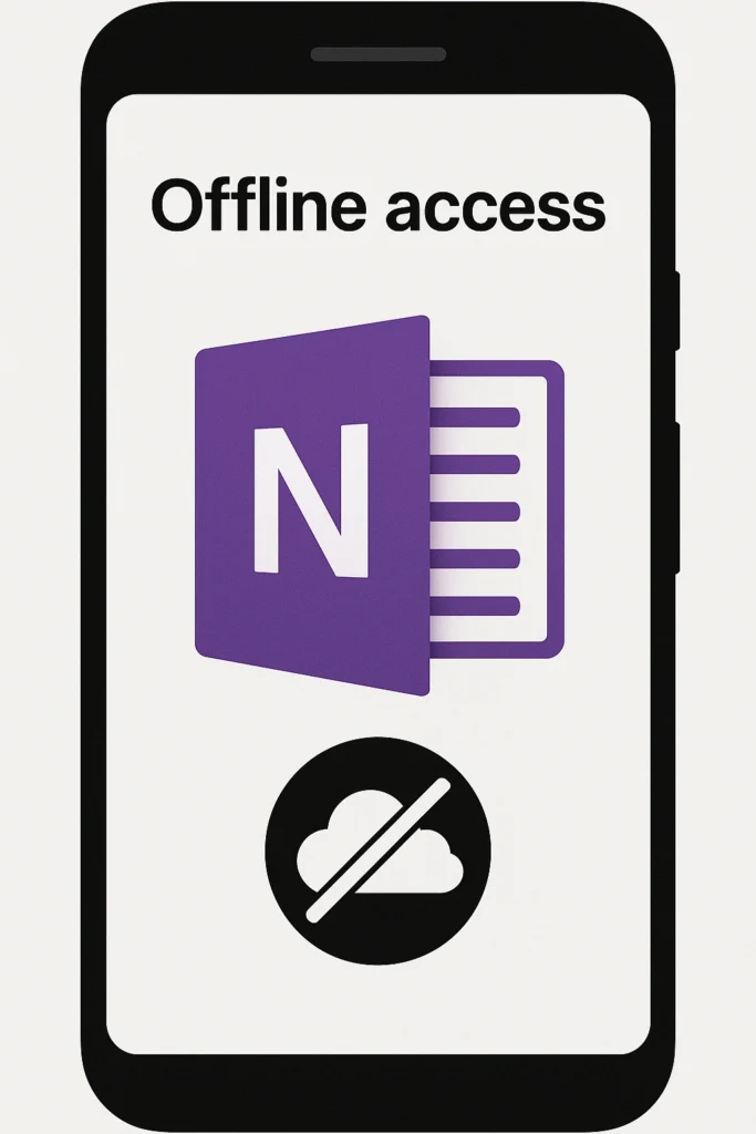 OneNote offline access capabilities on mobile devices