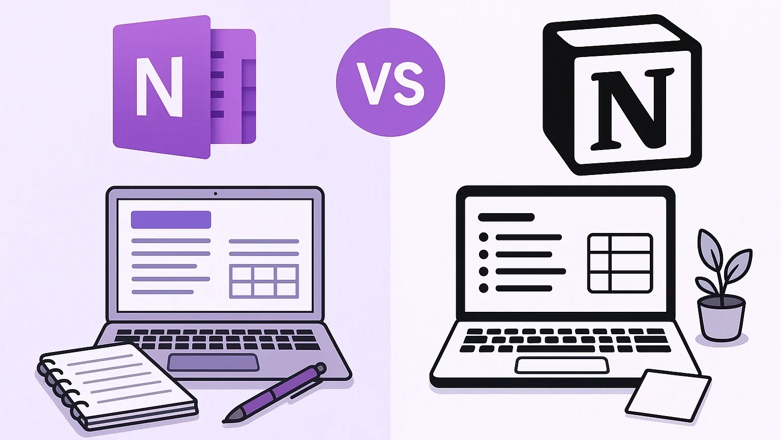 Read more about the article OneNote vs Notion: Which Note-Taking App Dominates 2025?