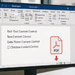 Create Interactive PDF Forms in Word