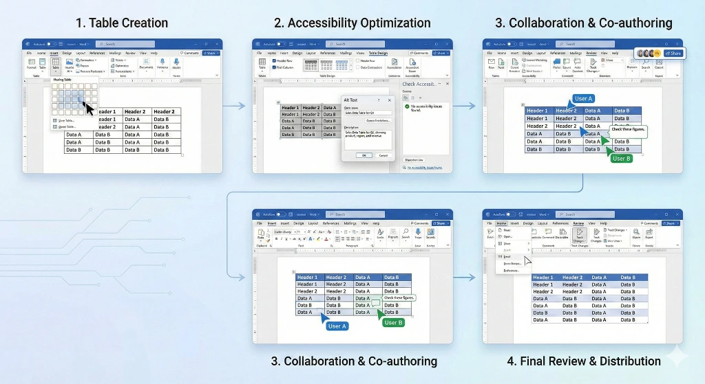 Advanced Microsoft Word Table Mastery Workflow