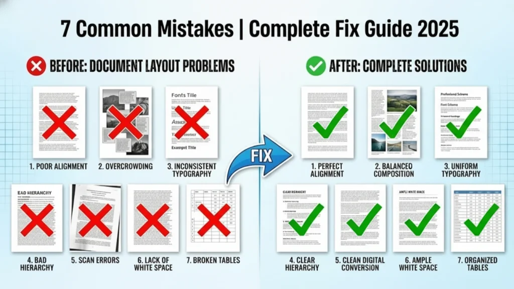 Avoiding common layout mistakes in word